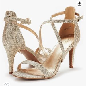 Gold High Heels Size 9.5